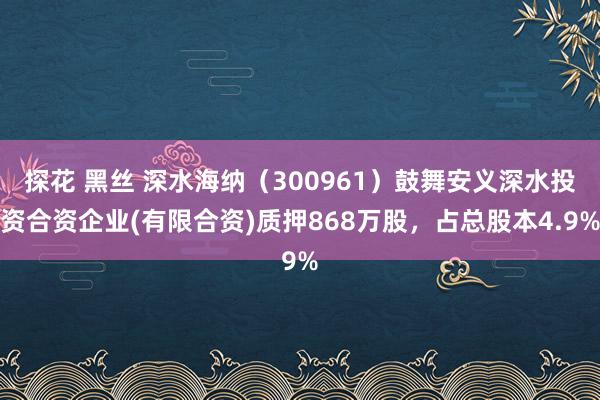 探花 黑丝 深水海纳（300961）鼓舞安义深水投资合资企业(有限合资)质押868万股，占总股本4.9%