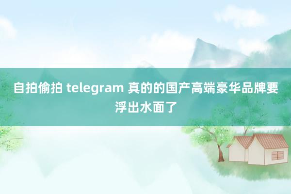 自拍偷拍 telegram 真的的国产高端豪华品牌要浮出水面了