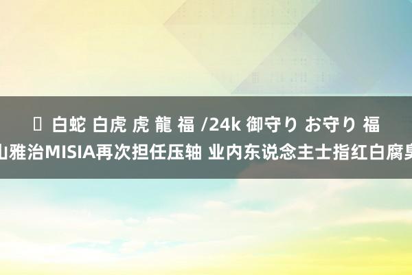 ✨白蛇 白虎 虎 龍 福 /24k 御守り お守り 福山雅治MISIA再次担任压轴 业内东说念主士指红白腐臭