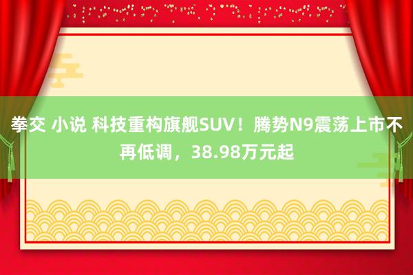 拳交 小说 科技重构旗舰SUV！腾势N9震荡上市不再低调，38.98万元起