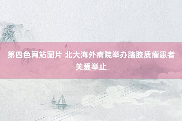 第四色网站图片 北大海外病院举办脑胶质瘤患者关爱举止