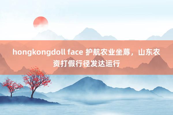 hongkongdoll face 护航农业坐蓐，山东农资打假行径发达运行