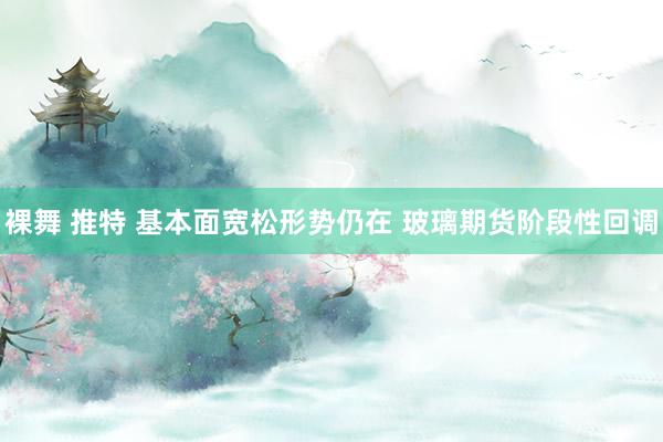 裸舞 推特 基本面宽松形势仍在 玻璃期货阶段性回调