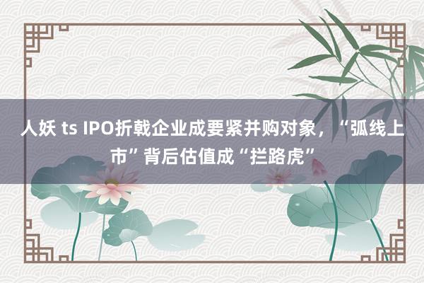 人妖 ts IPO折戟企业成要紧并购对象，“弧线上市”背后估值成“拦路虎”