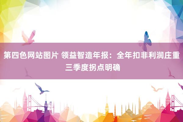 第四色网站图片 领益智造年报：全年扣非利润庄重 三季度拐点明确