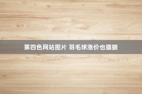 第四色网站图片 羽毛球涨价也猖獗