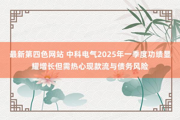 最新第四色网站 中科电气2025年一季度功绩显耀增长但需热心现款流与债务风险